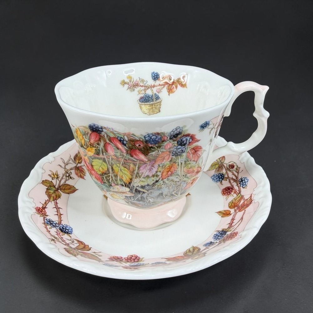 Royal Doulton Brambly Hedge Autumn Cup and Saucer Jill Barklem Bone China 1983
